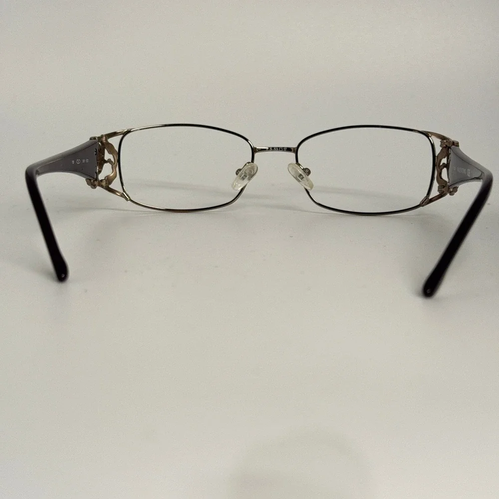 Valentino 5651 6D0 Bronze Rose Crystal Eyeglasses Frames 53-17-135 Made in Italy